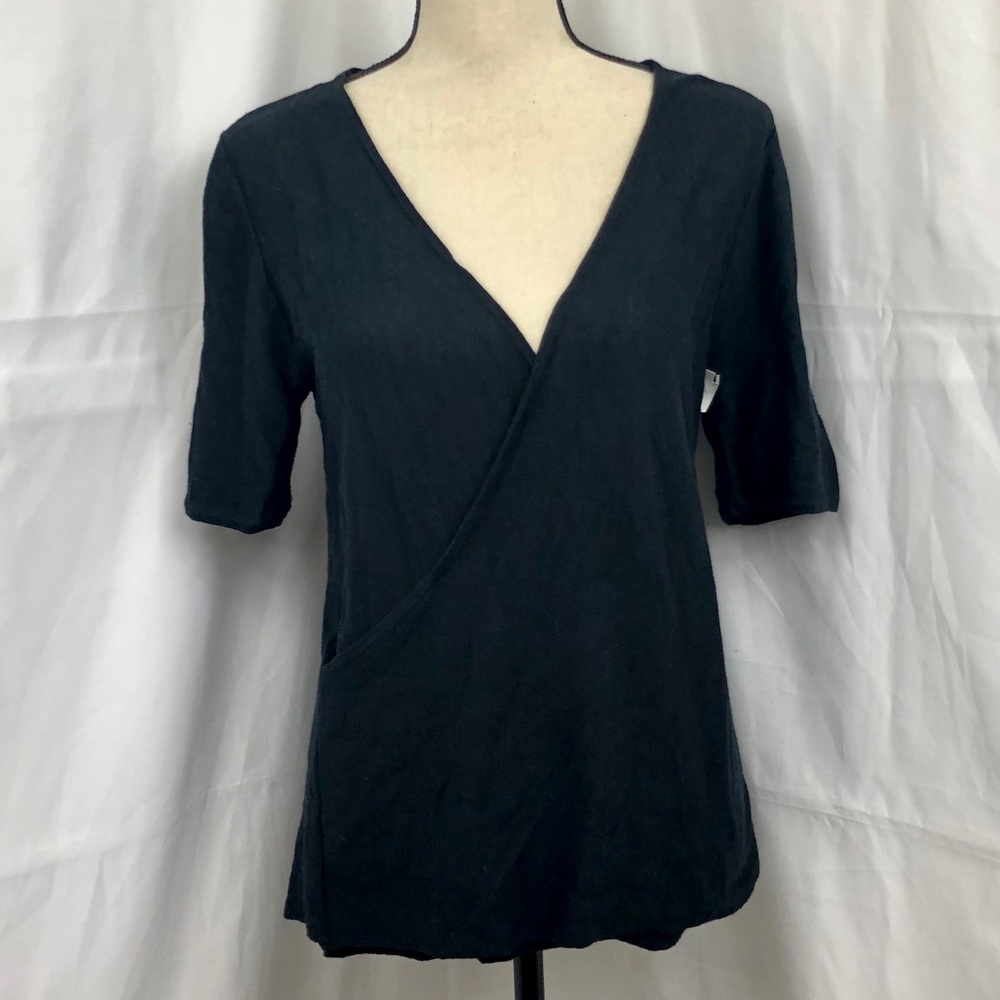 NWT Caslon Lightweight Half Sleeve Wrap Sweater S